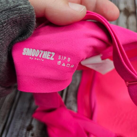 Smoothez lace bra-ish wireless bralette hot pink seamless Women's size small - Picture 6 of 7